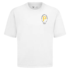 Pittsburgh Pirates Levelwear Signet Oversized Luxe Signature Knit T-Shirt White