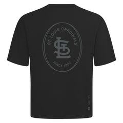 St. Louis Cardinals Levelwear Signet Oversized Luxe Signature Knit T-Shirt Black