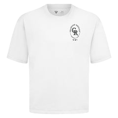 Colorado Rockies Levelwear Signet Oversized Luxe Signature Knit T-Shirt White