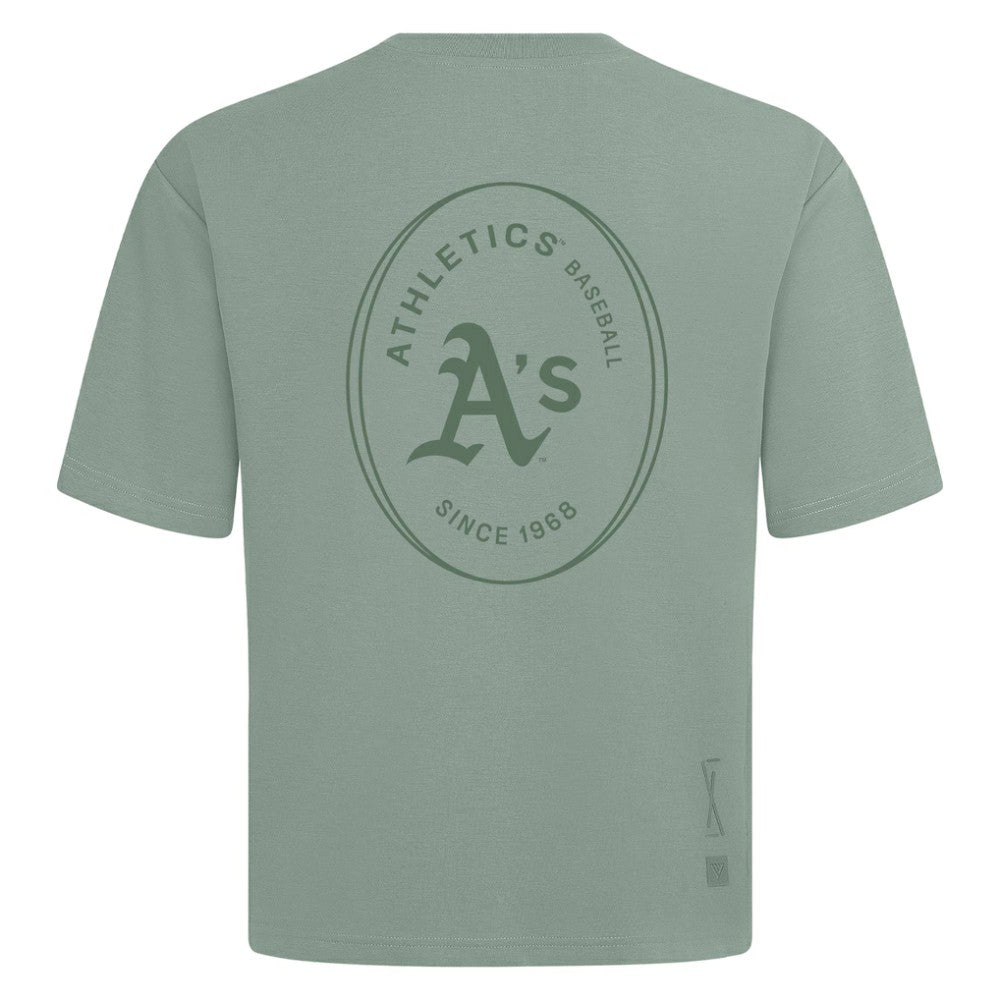 Athletics Levelwear Signet Oversized Luxe Signature Knit T-Shirt Green