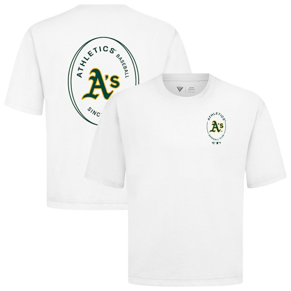 Athletics Levelwear Signet Oversized Luxe Signature Knit T-Shirt White