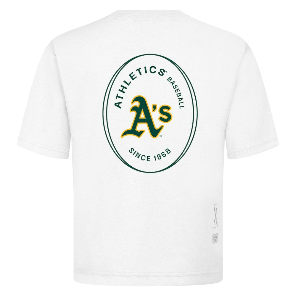 Athletics Levelwear Signet Oversized Luxe Signature Knit T-Shirt White