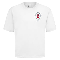 Cleveland Guardians Levelwear Signet Oversized Luxe Signature Knit T-Shirt White