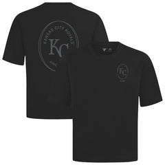Kansas City Royals Levelwear Signet Oversized Luxe Signature Knit T-Shirt Black