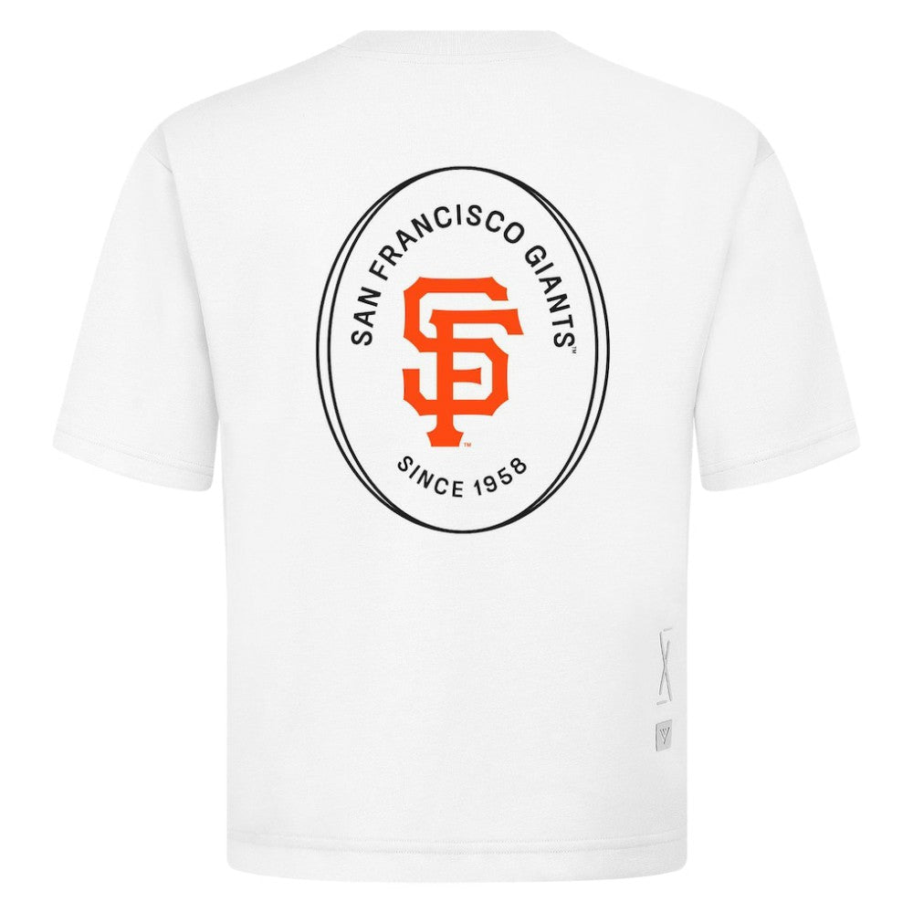 San Francisco Giants Levelwear Register Oversized Luxe Signature Knit T-Shirt White