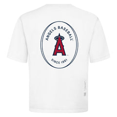 Los Angeles Angels Levelwear Register Oversized Luxe Signature Knit T-Shirt White