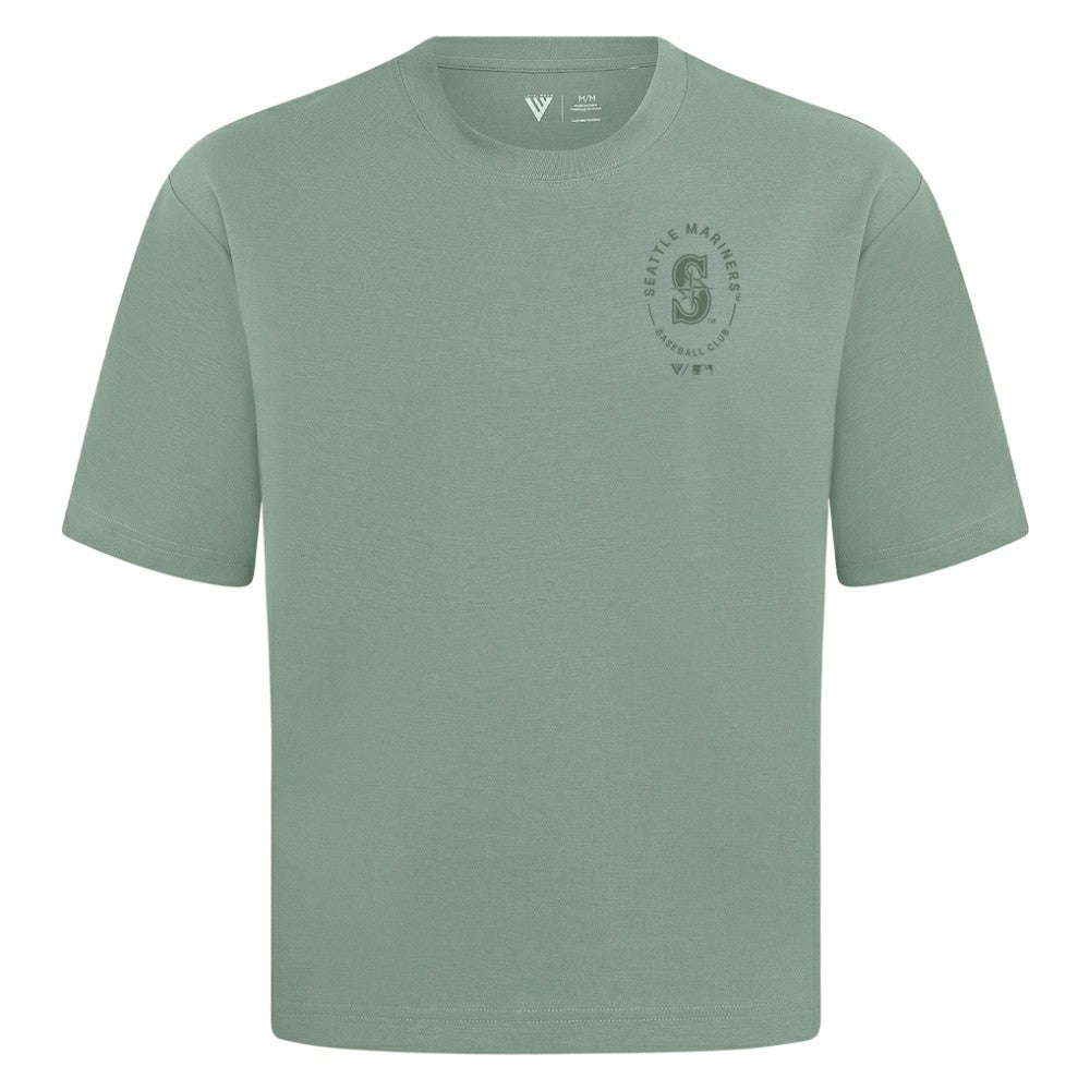 Seattle Mariners Levelwear Register Oversized Luxe Signature Knit T-Shirt Green