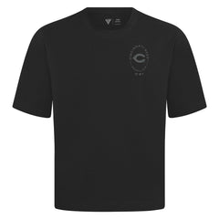 Cincinnati Reds Levelwear Register Oversized Luxe Signature Knit T-Shirt Black