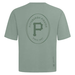 Pittsburgh Pirates Levelwear Register Oversized Luxe Signature Knit T-Shirt Green