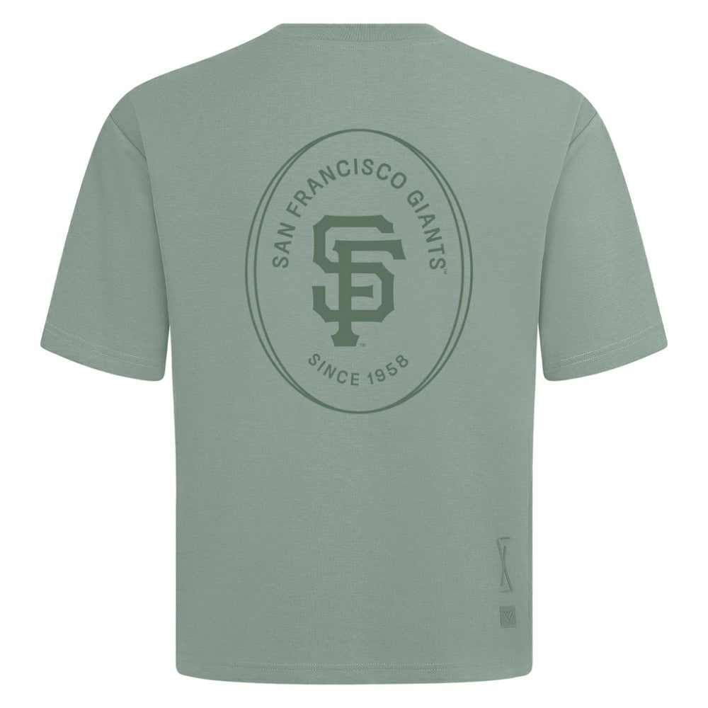 San Francisco Giants Levelwear Register Oversized Luxe Signature Knit T-Shirt Green