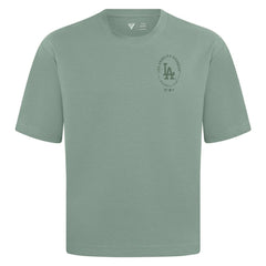 Los Angeles Dodgers Levelwear Register Oversized Luxe Signature Knit T-Shirt Green