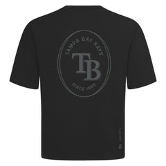 Tampa Bay Rays Levelwear Register Oversized Luxe Signature Knit T-Shirt Black