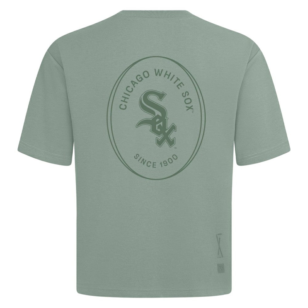 Chicago White Sox Levelwear Register Oversized Luxe Signature Knit T-Shirt Green