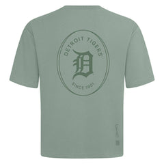 Detroit Tigers Levelwear Register Oversized Luxe Signature Knit T-Shirt Green