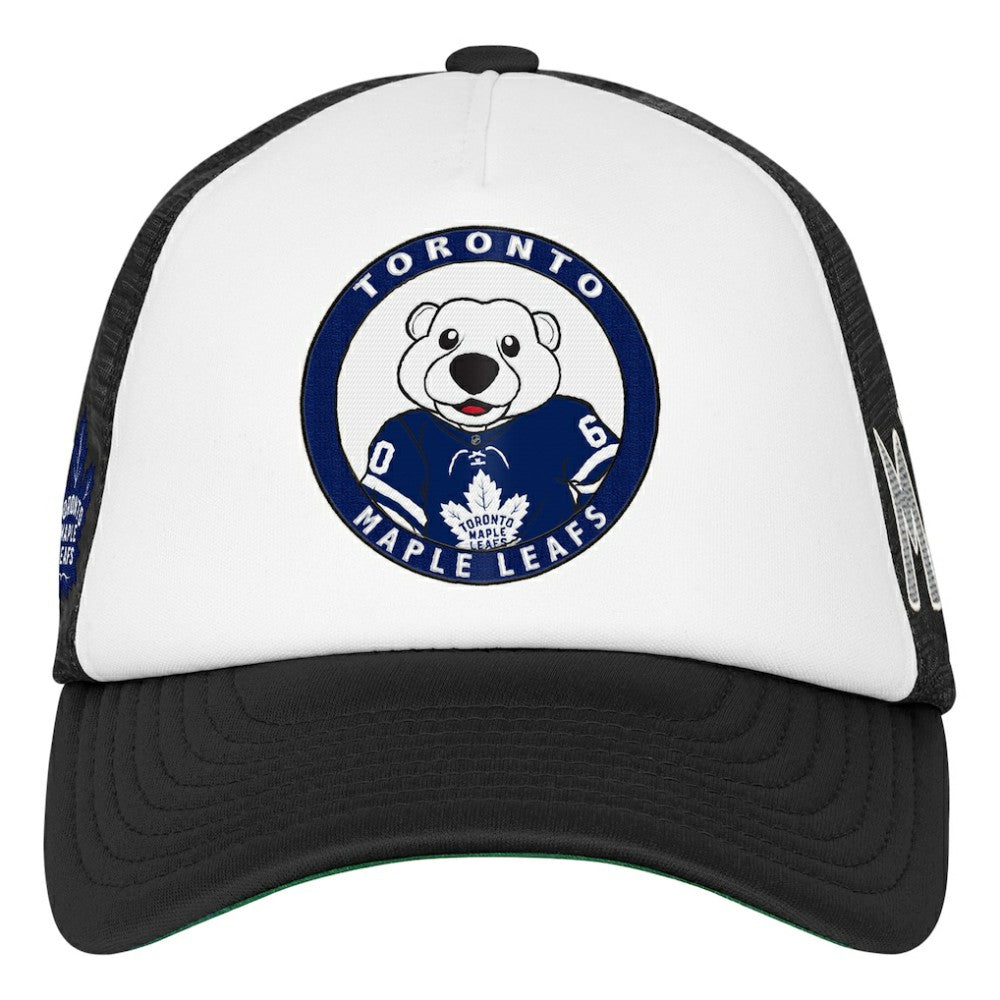 Toronto Maple Leafs Mitchell & Ness Youth Mascot Adjustable Trucker Hat White