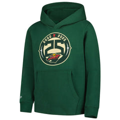 Minnesota Wild Mitchell & Ness Youth 25 Year Hoodie Green