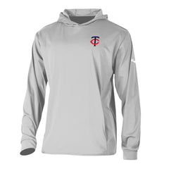 Minnesota Twins Long Drive Pullover Hoodie Gray | Columbia