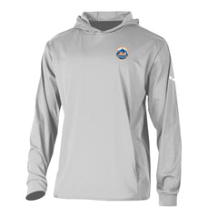 New York Mets Long Drive Pullover Hoodie Gray | Columbia