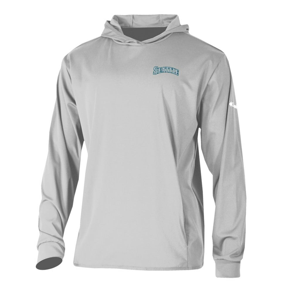 Seattle Mariners Long Drive Pullover Hoodie Gray | Columbia