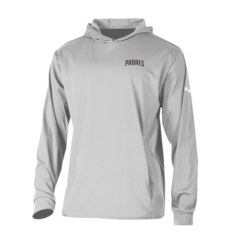 San Diego Padres Long Drive Pullover Hoodie Gray | Columbia