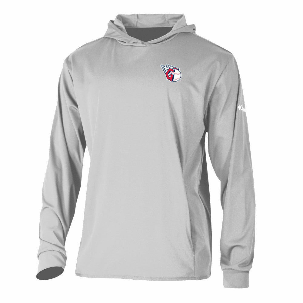 Cleveland Guardians Long Drive Pullover Hoodie Gray | Columbia