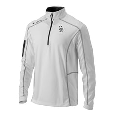 Colorado Rockies Omni-Wick Shotgun Quarter-Zip Pullover White | Columbia