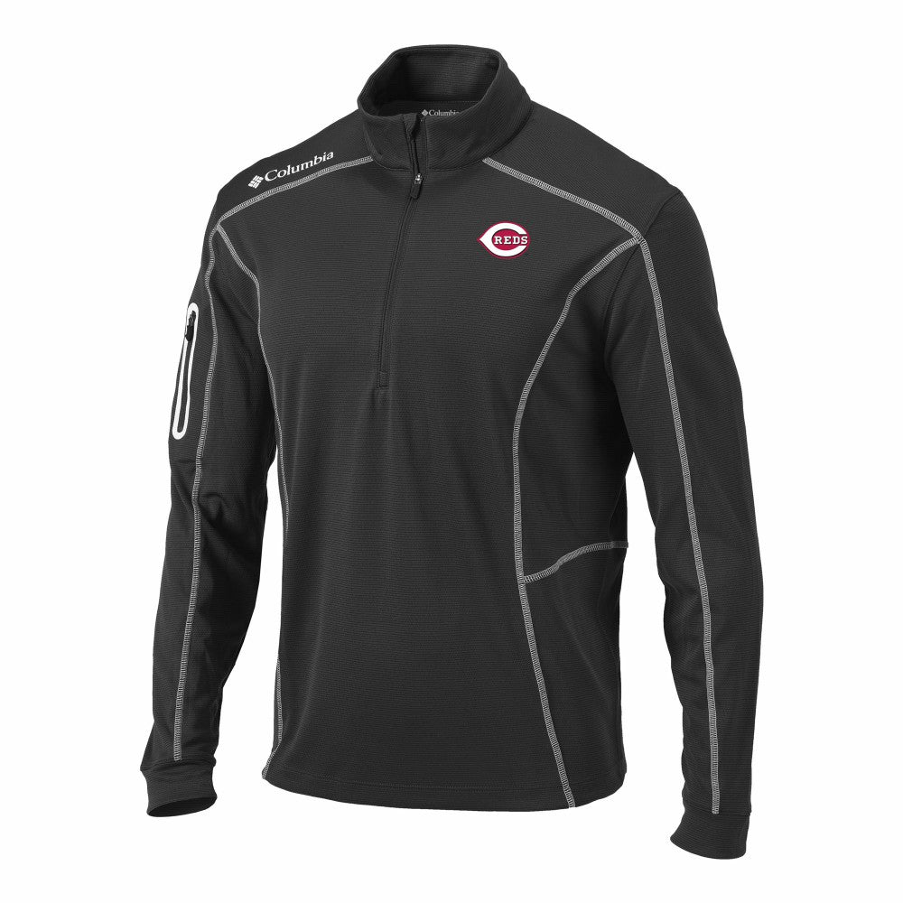 Cincinnati Reds Omni-Wick Shotgun Quarter-Zip Pullover Gray | Columbia
