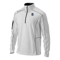 Detroit Tigers Omni-Wick Shotgun Quarter-Zip Pullover White | Columbia