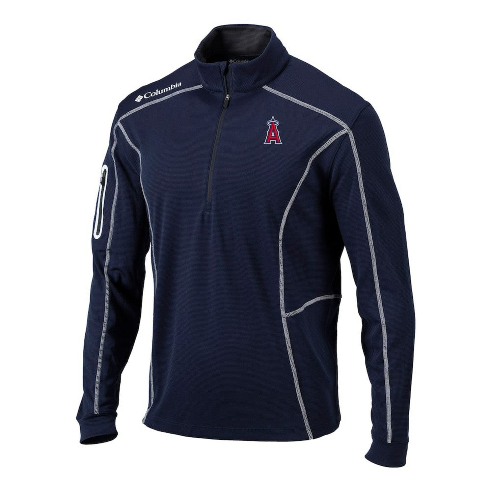 Los Angeles Angels Omni-Wick Shotgun Quarter-Zip Pullover Navy | Columbia