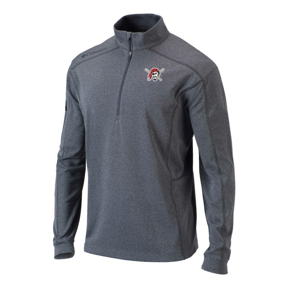 Pittsburgh Pirates Omni-Wick Shotgun Quarter-Zip Pullover Gray | Columbia