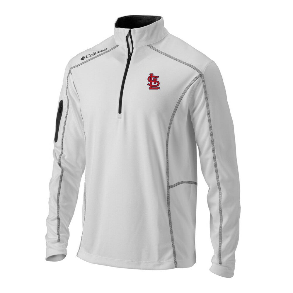 St. Louis Cardinals Omni-Wick Shotgun Quarter-Zip Pullover White | Columbia