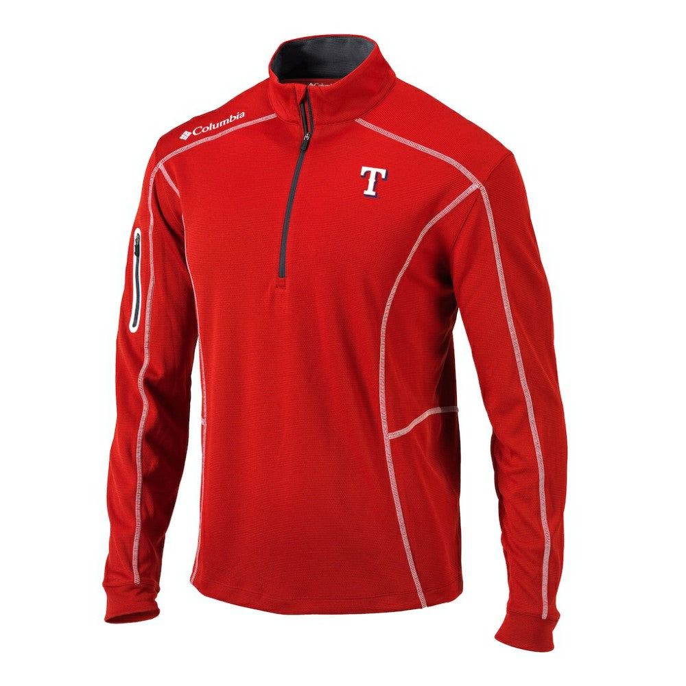 Texas Rangers Omni-Wick Shotgun Quarter-Zip Pullover Red | Columbia
