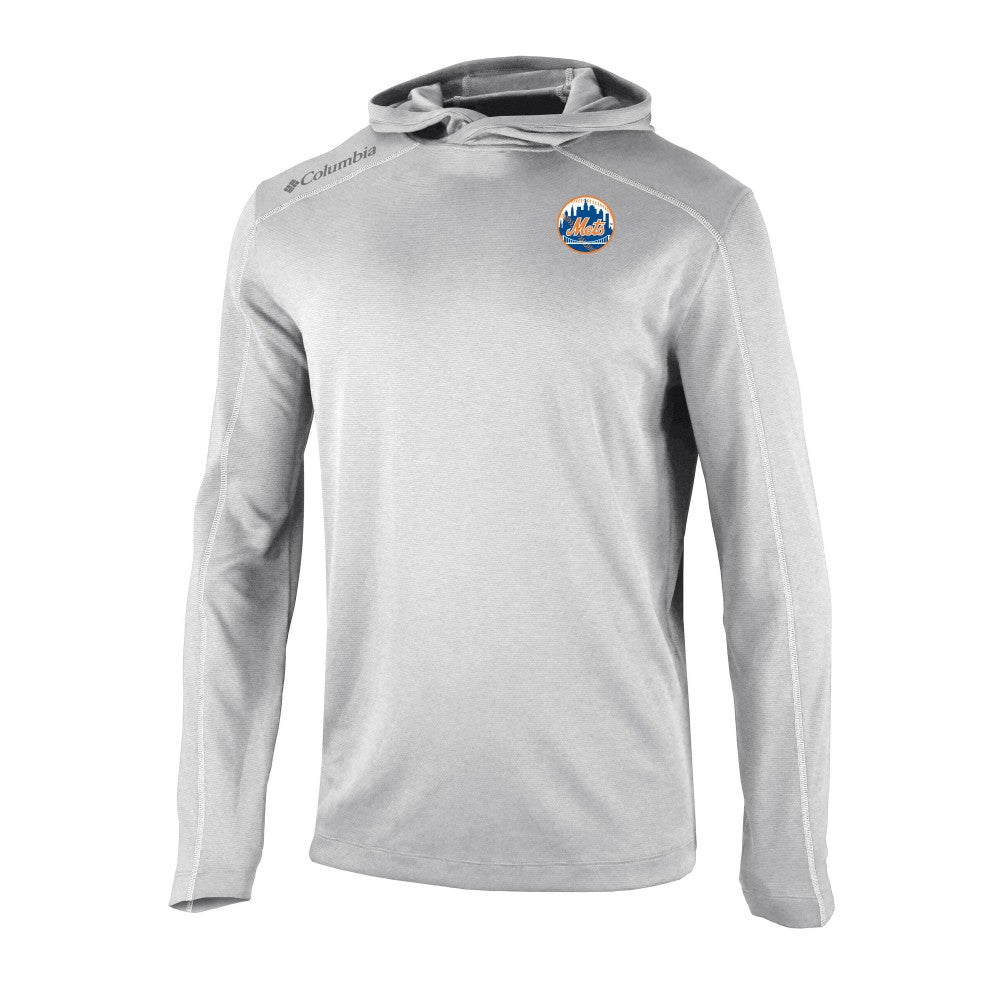 New York Mets Omni-Wick Shotgun Pullover Hoodie Gray | Columbia