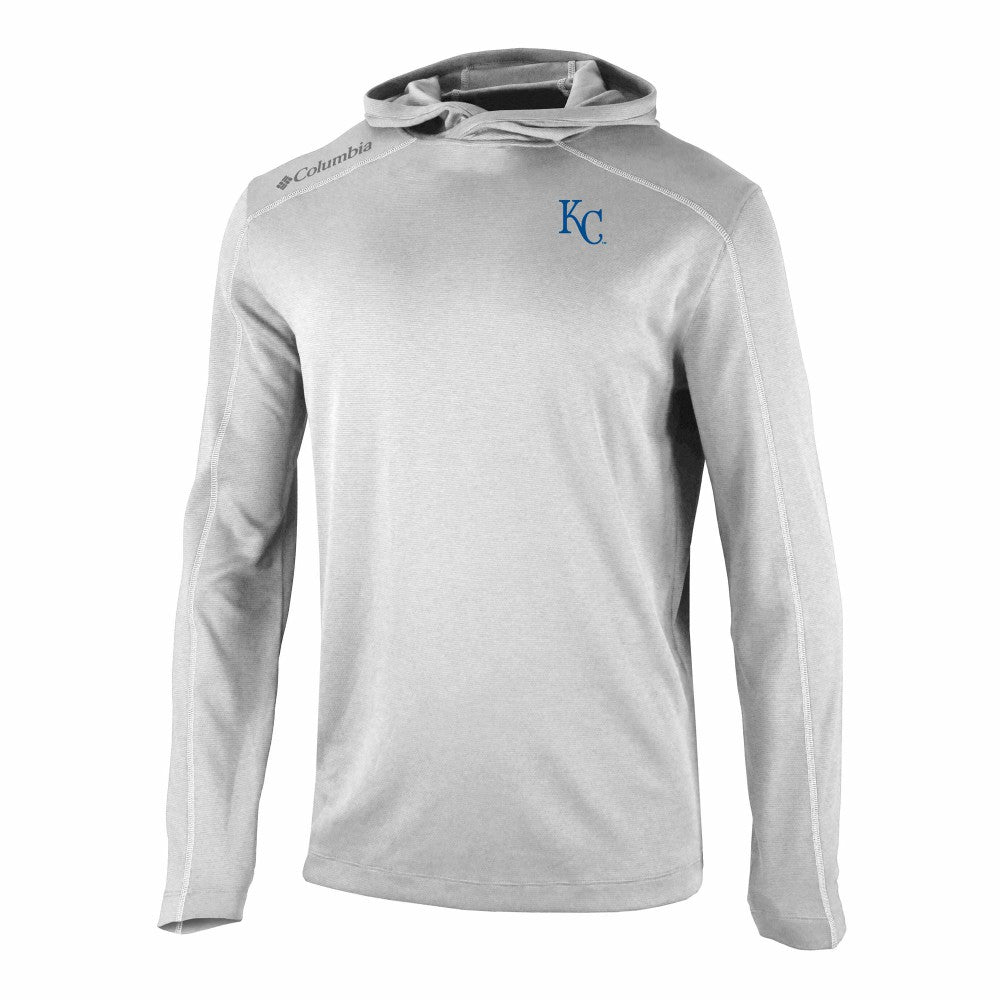 Kansas City Royals Omni-Wick Shotgun Pullover Hoodie Gray | Columbia