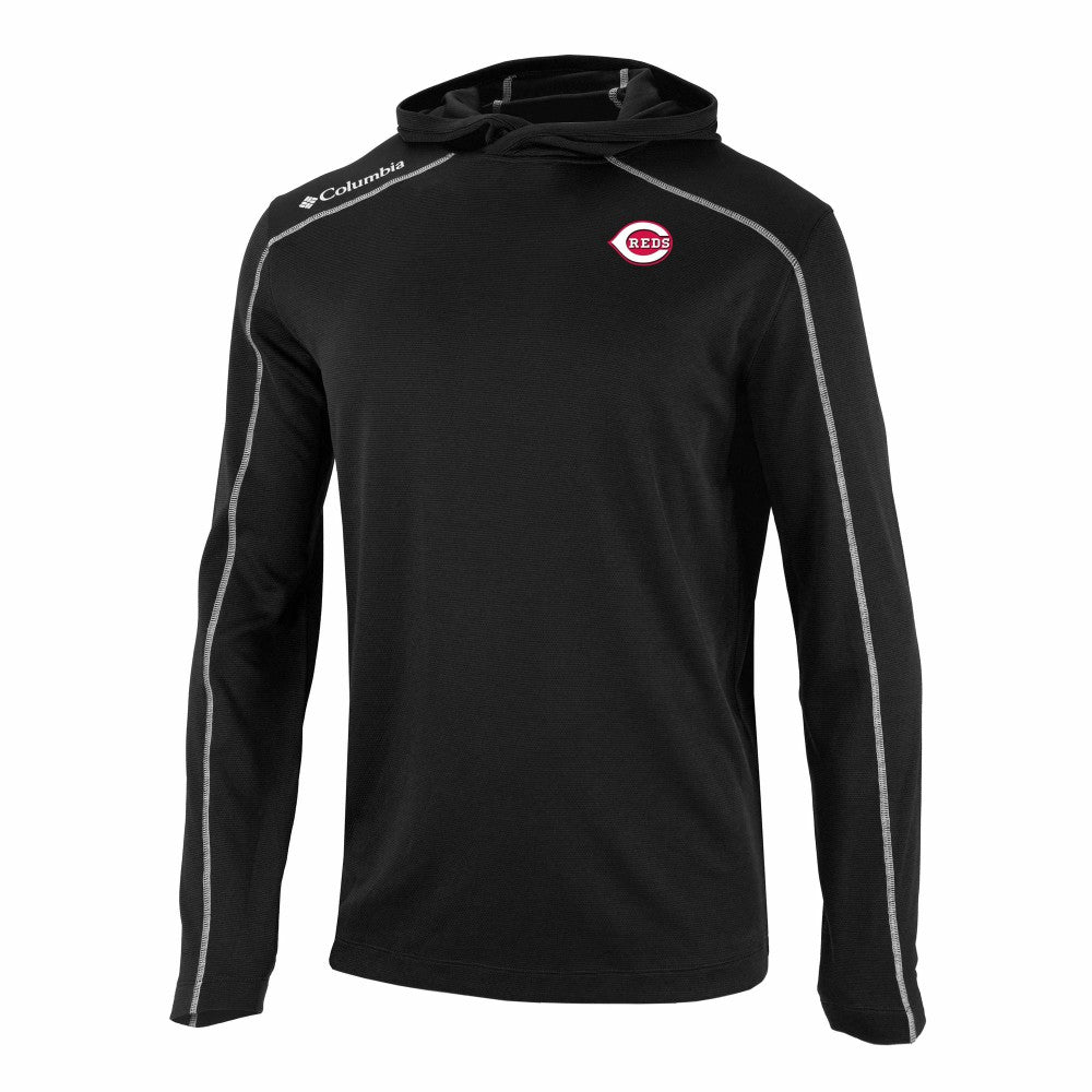 Cincinnati Reds Omni-Wick Shotgun Pullover Hoodie Black | Columbia