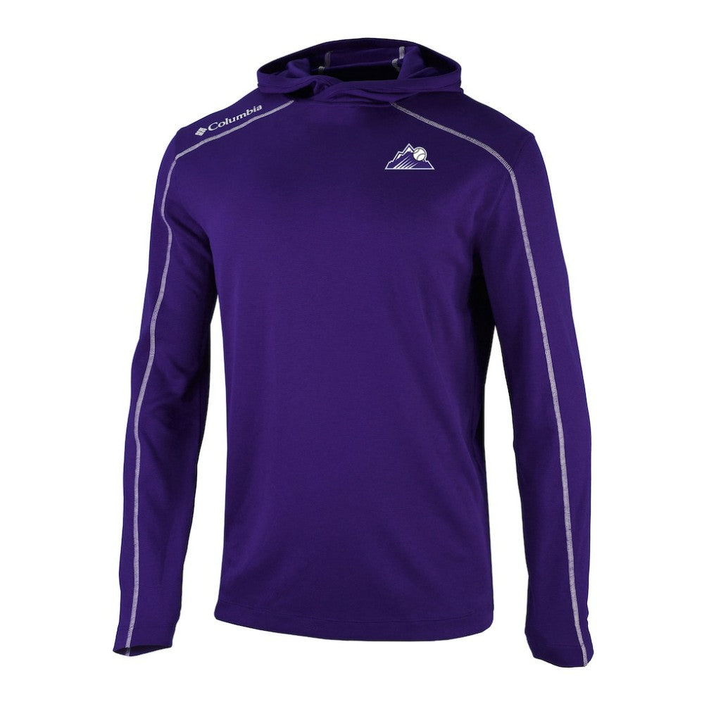 Colorado Rockies Omni-Wick Shotgun Pullover Hoodie Purple | Columbia