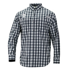Detroit Tigers Super Tamiami Omni-Shade Long Sleeve Button-Down Shirt Navy | Columbia
