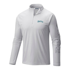 Seattle Mariners Terminal Tackle Omni-Wick Raglan Quarter-Zip Pullover White | Columbia