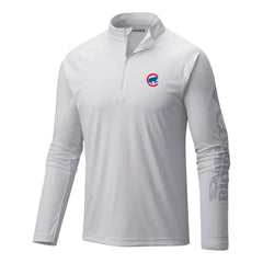 Chicago Cubs Terminal Tackle Omni-Wick Raglan Quarter-Zip Pullover White | Columbia