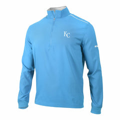 Kansas City Royals Omni-Wick Bogey's Paradise Quarter-Zip Pullover Light Blue | Columbia