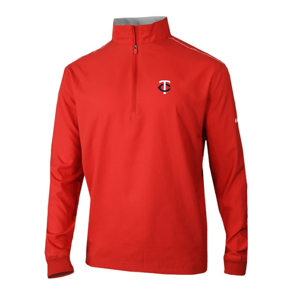 Minnesota Twins Omni-Wick Bogey's Paradise Quarter-Zip Pullover Red | Columbia