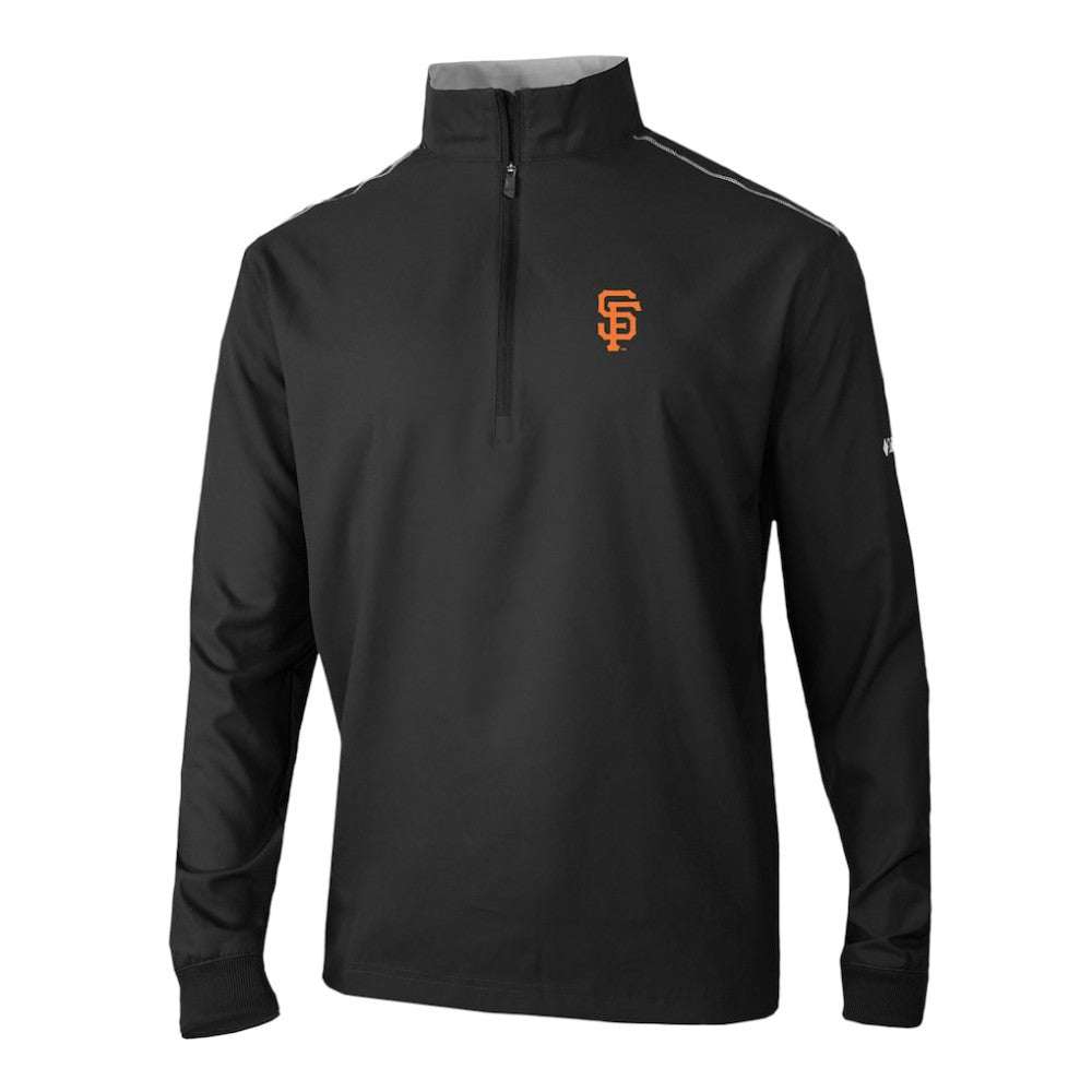 San Francisco Giants Omni-Wick Bogey's Paradise Quarter-Zip Pullover Black | Columbia