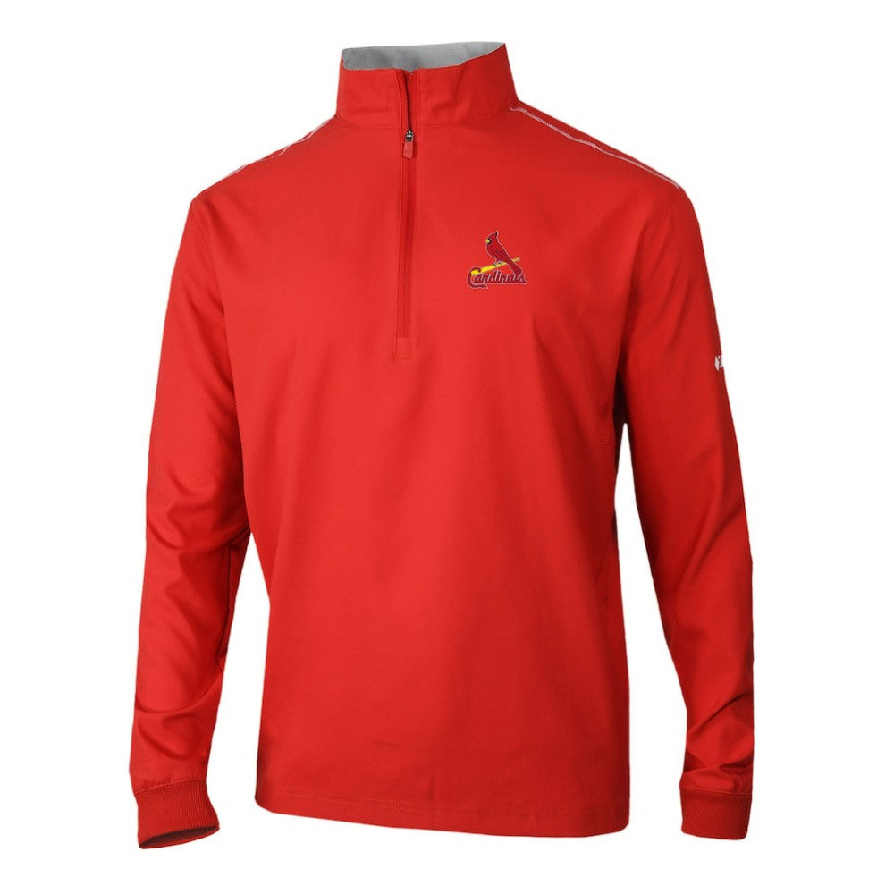 St. Louis Cardinals Omni-Wick Bogey's Paradise Quarter-Zip Pullover Red | Columbia