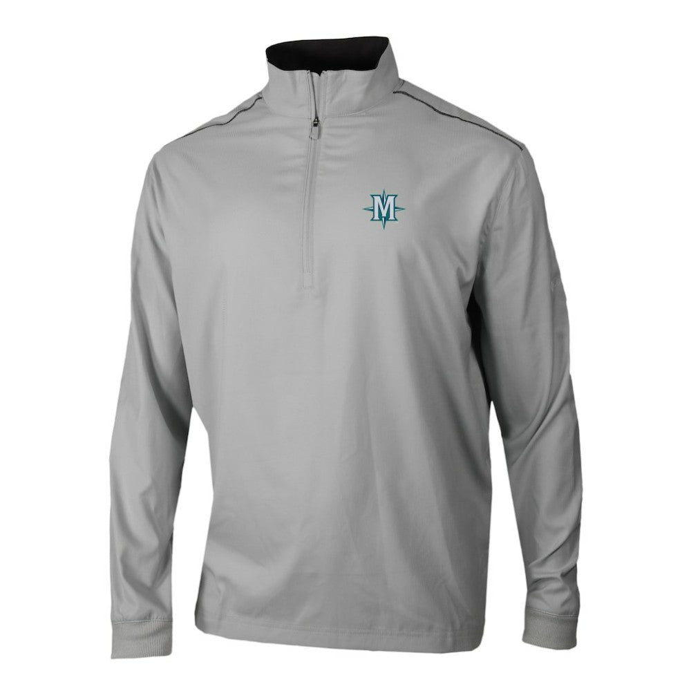 Seattle Mariners Omni-Wick Bogey's Paradise Quarter-Zip Pullover Gray | Columbia