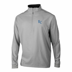 Kansas City Royals Omni-Wick Bogey's Paradise Quarter-Zip Pullover Gray | Columbia