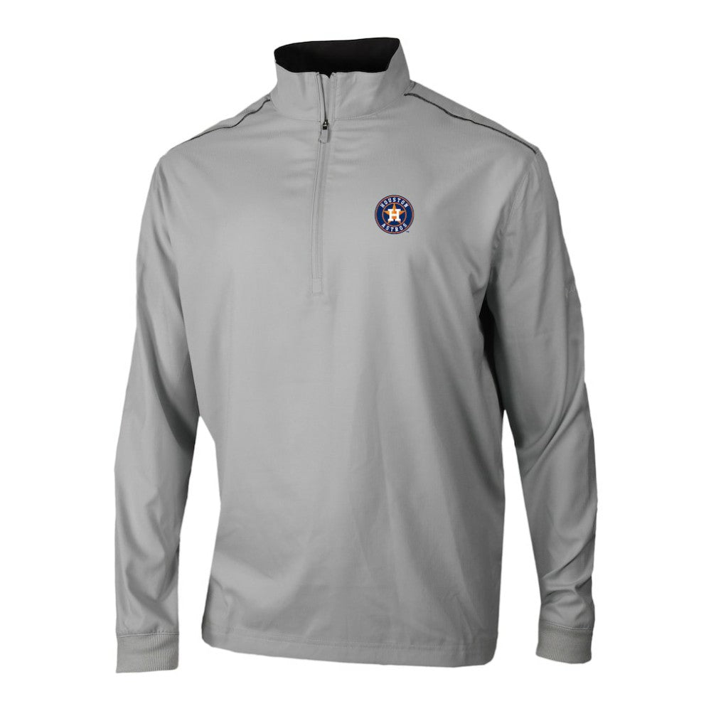 Houston Astros Omni-Wick Bogey's Paradise Quarter-Zip Pullover Gray | Columbia