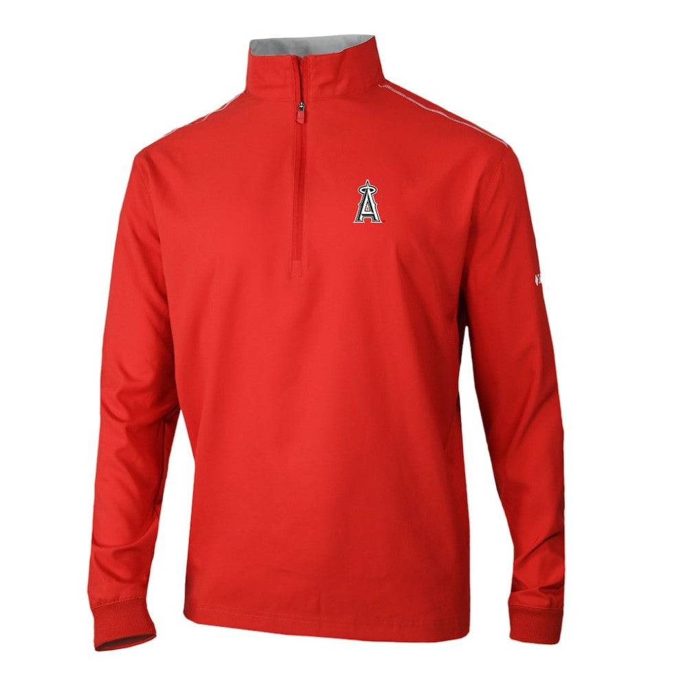 Los Angeles Angels Omni-Wick Bogey's Paradise Quarter-Zip Pullover Red | Columbia