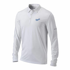 Kansas City Royals Omni-Wick Pin High Long Sleeve Polo White | Columbia