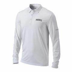 San Diego Padres Omni-Wick Pin High Long Sleeve Polo White | Columbia