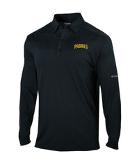 San Diego Padres Omni-Wick Pin High Long Sleeve Polo Black | Columbia